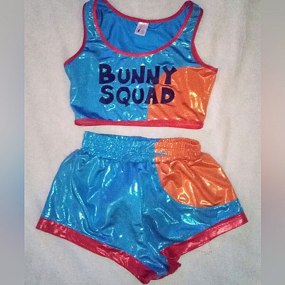 2pc Women's Bunny Squad Size M)L Cosplay Outfit w/ Bunny Tail
